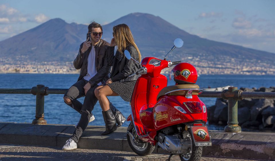 Amazing audioguided Vespa Tour of Naples - with driver - Posillipo hill: the view engine of the whole ride