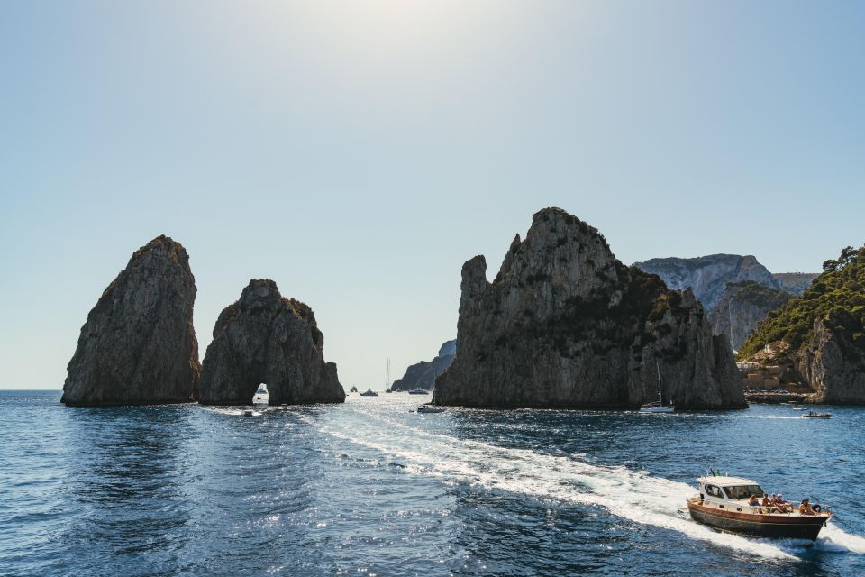 Capri Boat Tour Experience - Marina Piccola, Grotta Albergo dei Marinai, and the build-up to Faraglioni