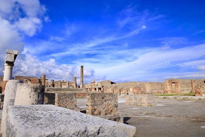 Fast Access Exclusive Private Ancient Pompeii Herculaneum & Oplontis Guided Tour - Stop 2: Pompeii Archaeological Park and the main square-to-theater highlights