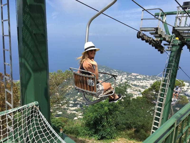 From Naples: Explore Capri with Chairlift Experience - Anacapri by minibus: higher ground, quicker breathing room