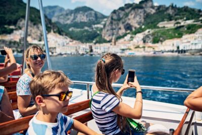 From Naples: Ferry to Amalfi and Positano - Two Schedules: Capri-first vs Sorrento-first shore time