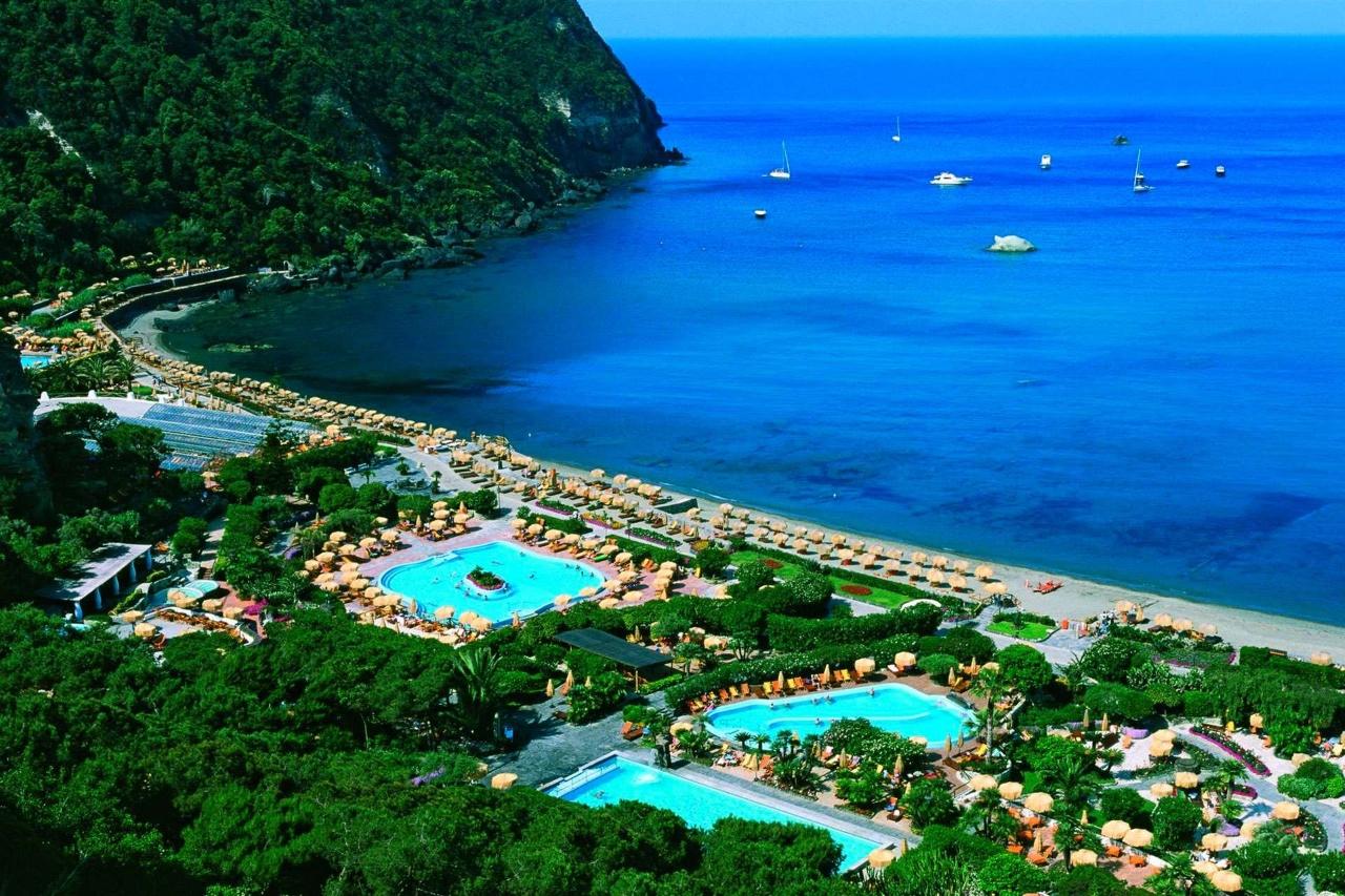 From Naples: Ischia Poseidon Gardens Ticket with Transfers - Poseidon Thermal Gardens: hot springs, pools at different temps, and real recovery time