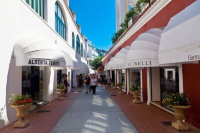 From Naples: Sorrento and Capri on your own - Capri’s 3 hours: shopping streets plus Faraglioni from Via Krupp