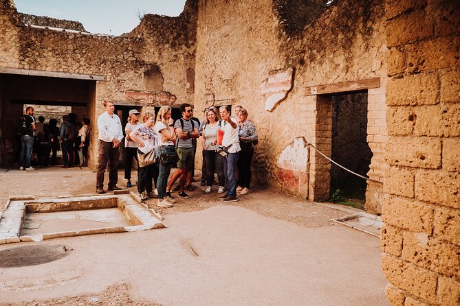 Herculaneum Small Group Tour and Ticket With an Archaeologist - Augustales and Telefo: religion and legend in everyday spaces