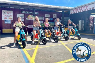 Naples Electric Moped Tour - Cambier Park and William Cambier: the downtown green that has a job