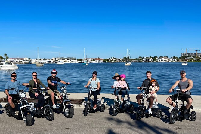Naples Florida Electric Trike Tour - Fun For The Entire Family! - Crayton Cove and the Naples City Dock Waterfront Stop