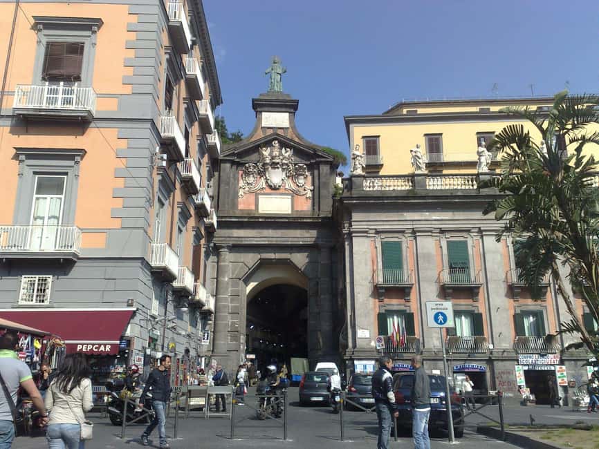 Naples: Historic Center Tour & Veiled Christ Entry Ticket - The Obelisco di San Domenico photo stop and other key street moments