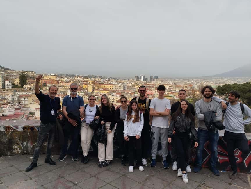 Naples Panoramic walking tour thourgh La Pedamentina scale - Belvedere of San Martino: the view that sets the whole city in context