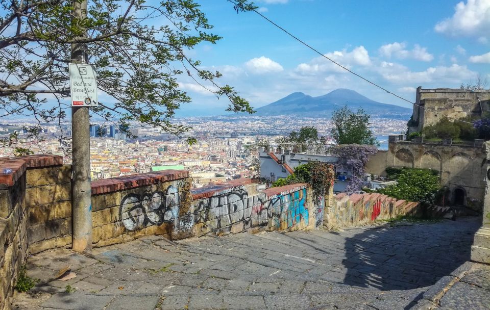 Naples Panoramic walking tour thourgh La Pedamentina scale - From Montesanto Station to Vomero by funicular