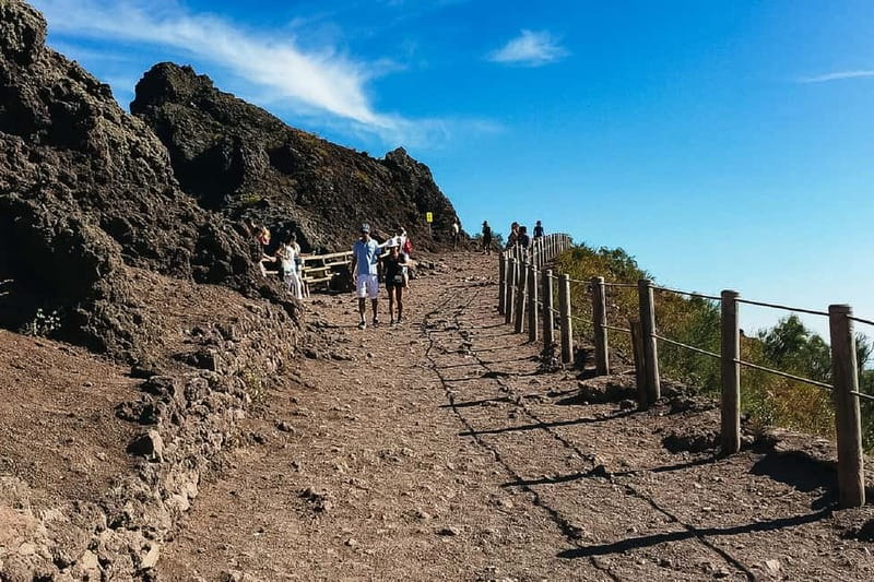 Naples: Pompeii and Vesuvius Day Trip - At Mt. Vesuvius: Summit Stroll, Crater Peeking, and Geology From an Alpine Guide