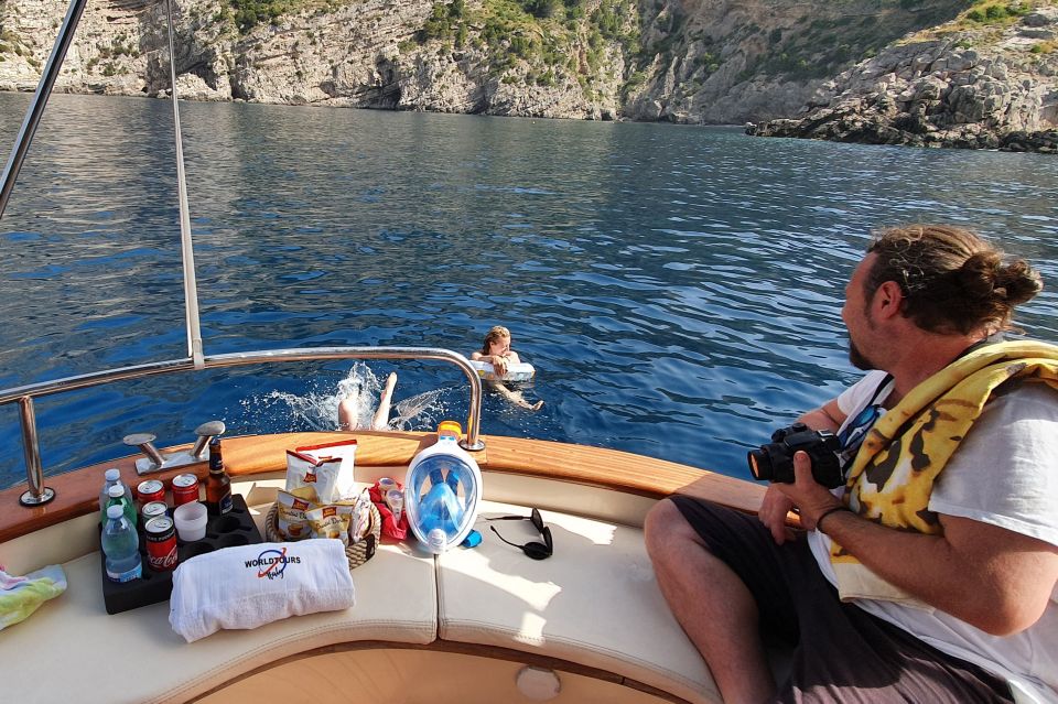 Naples: Sunset Cruise by boat with Aperol Spritz and Snacks - Gaiola Underwater Park Stop: Snorkeling Option You Actually Get Time For