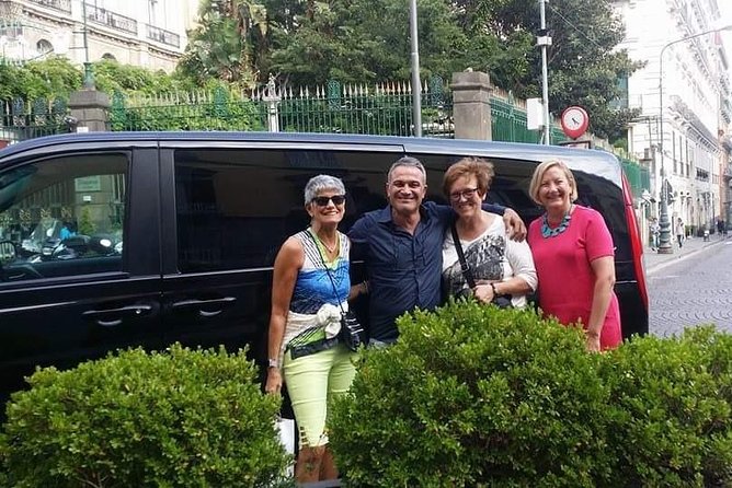 Private Transfer from Naples to Pompeii or vice versa. - The Ride Comfort Kit: WiFi, Bottled Water, and Air Conditioning