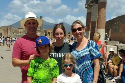 Rome to Pompeii Tour for Kids & Families w Hotel Pickup & Skip-the-Line Tickets - Getting There: Hotel Pickup, Minivan or Sedan, Air-Conditioned Comfort