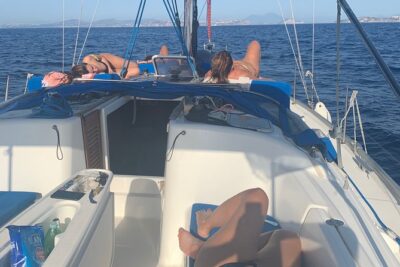 Sorrento Coast Sailing Experience. All Inclusive Sea Adventure - The food setup: brunch on deck that’s actually included