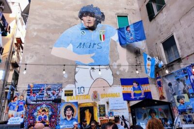The Spanish Quarters, Street Art and Local Market Tour in Naples - Quartieri Spagnoli: street art, stairs, and Maradona in the walls